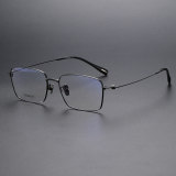 Rectangle Titanium Glasses LE1135_Black