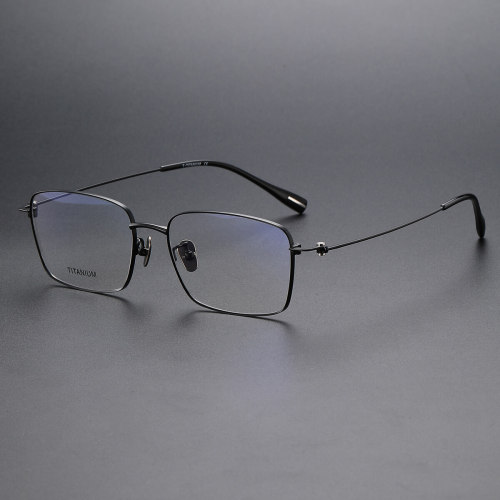 Rectangle Titanium Glasses LE1135_Black