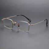 Rectangle Titanium Glasses LE1135_Gold