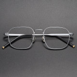 Square Titanium Glasses LE1145_Silver