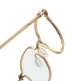 Oval Titanium Glasses LE1298_Gold