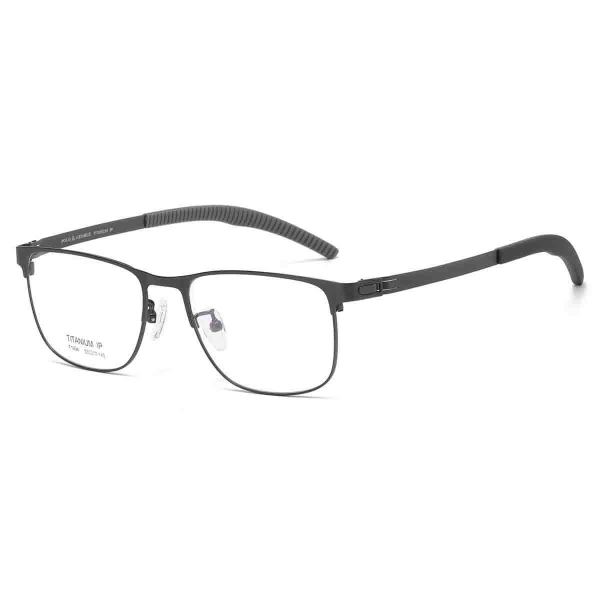 Square Metal Glasses LE1313_Gunmetal