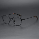 Geometric Titanium Glasses LE1293_Black