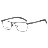 Rectangle Metal Glasses LE1315_Gunmetal