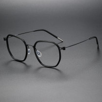 Geometric Titanium Glasses LE1307_Black