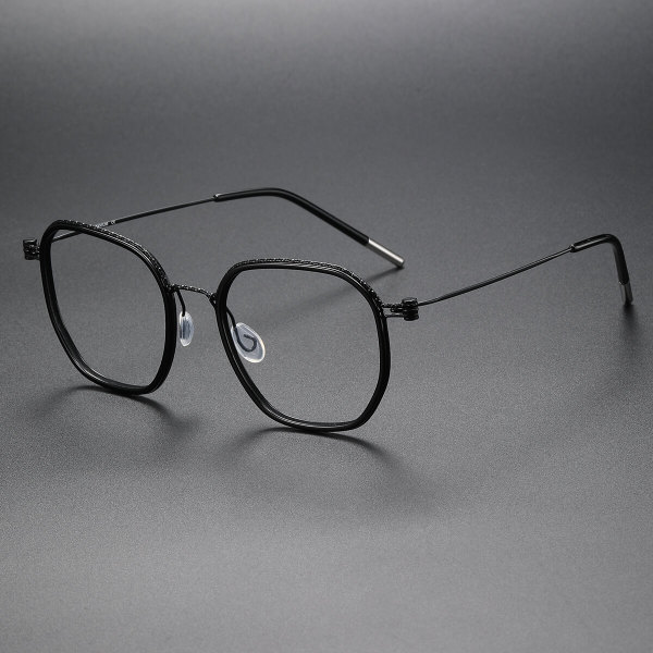 Geometric Titanium Glasses LE1307_Black