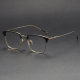 Browline Titanium Glasses LE1302_Black & Gold