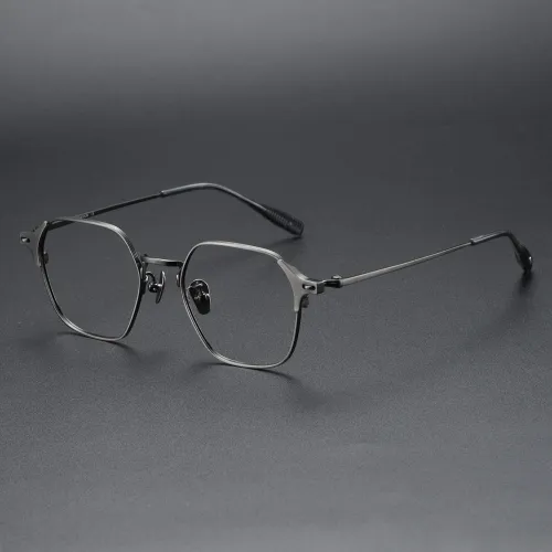 Geometric Titanium Glasses LE1293_Gunmetal