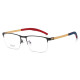 Half Rim Metal Glasses LE1314_Black & Gold