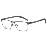 Rectangle Metal Glasses LE1312_Gunmetal