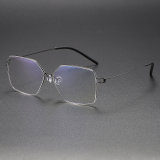 Geometric Titanium Glasses LE1299_Gunmetal