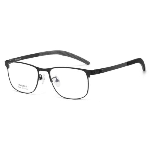 Square Metal Glasses LE1313_Black