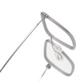 Square Titanium Glasses LE1309_Clear Gray & Silver