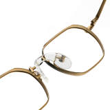 Geometric Titanium Glasses LE1322_Black & Gold