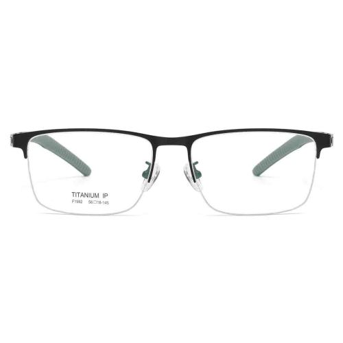 Half Rim Metal Glasses LE1314_Black