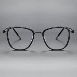 Square Titanium Glasses LE1310_Black
