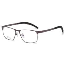 Rectangle Metal Glasses LE1312_Brown