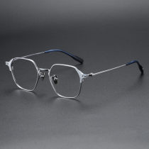 Geometric Titanium Glasses LE1293_Silver Geometric Titanium Glasses LE1293_Silver