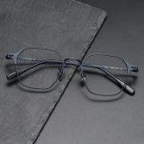 Geometric Titanium Glasses LE1293_Blue