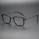 Square Titanium Glasses LE1309_Black