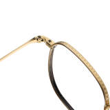 Square Titanium Glasses LE1295_Black & Gold