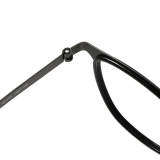 Square Titanium Glasses LE1318_Black & Gunmetal