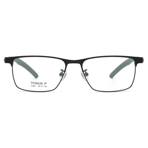 Rectangle Metal Glasses LE1315_Black