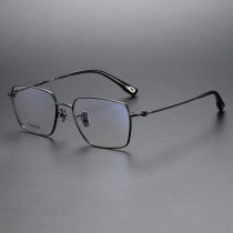 Square Titanium Glasses LE1154_Black