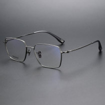 Square Titanium Glasses LE1154_Gunmetal