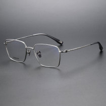 Square Titanium Glasses LE1154_Silver