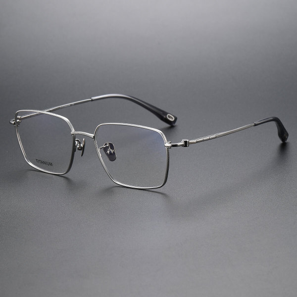 Square Titanium Glasses LE1154_Silver