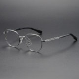 Geometric Titanium Glasses LE1288_Silver