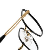 Geometric Titanium Glasses LE1288_Black & Gold