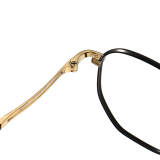 Geometric Titanium Glasses LE1288_Black & Gold