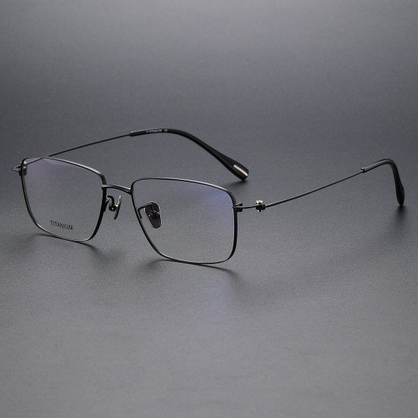 Rectangle Titanium Glasses LE1250_Black
