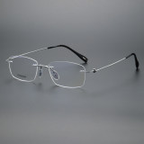 Rimless Titanium Glasses LE1247_Silver