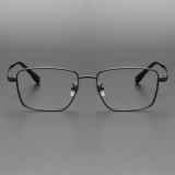 Rectangle Titanium Glasses LE1262_Black