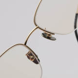 Half Rim Titanium Glasses LE1249_Gold