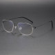 Geometric Titanium Glasses LE1246_Black & Silver