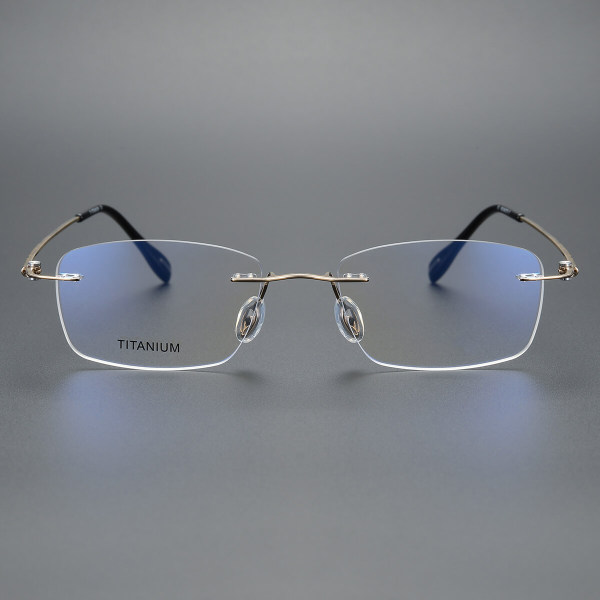 Rimless Titanium Glasses LE1247_Gold
