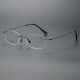Rimless Titanium Glasses LE1247_Black