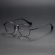 Round Titanium Glasses LE1257_Black
