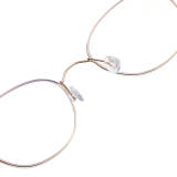 Oval Titanium Glasses LE1271_Gold