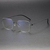 Geometric Titanium Glasses LE1245_Black