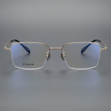 Half Rim Titanium Glasses LE1159_Gold