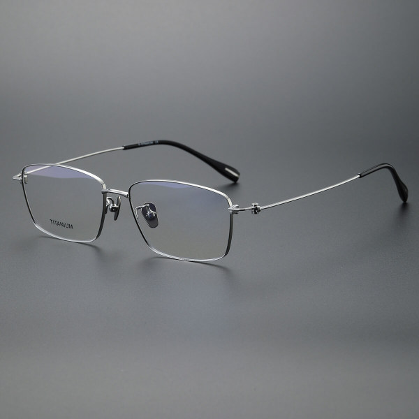 Rectangle Titanium Glasses LE1248_Silver