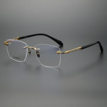 Rimless Titanium Glasses LE1260_Gold