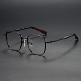 Square Titanium Glasses LE1277_Black