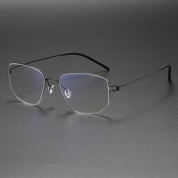Geometric Titanium Glasses LE1246_Gunmetal