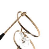 Round Titanium Glasses LE1261_Black & Gold